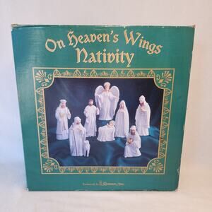 1998 Christmas on Heaven's Wing Nativity Set exclusively by RR Roman JNK